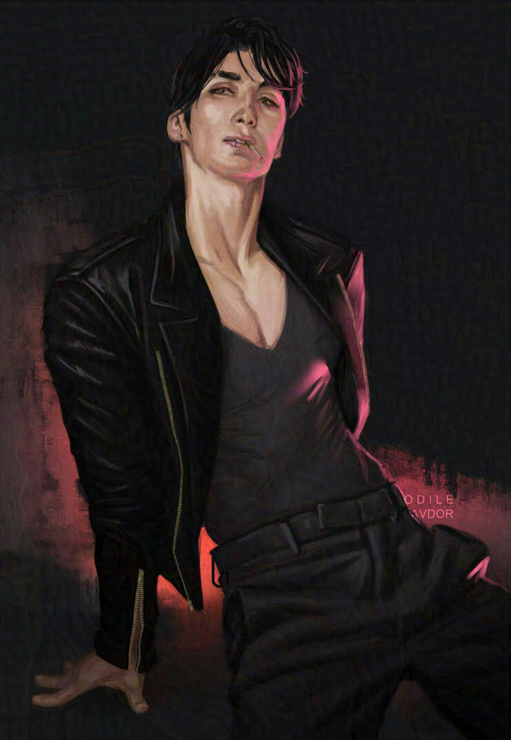 Leather Jacket - @ 2022 Odile Lavdor -