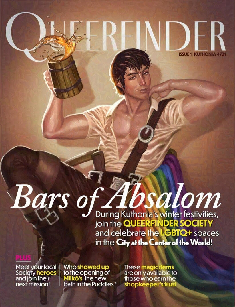 Queerfinder Issue 1 - @ 2022 The Gallant Goblin
